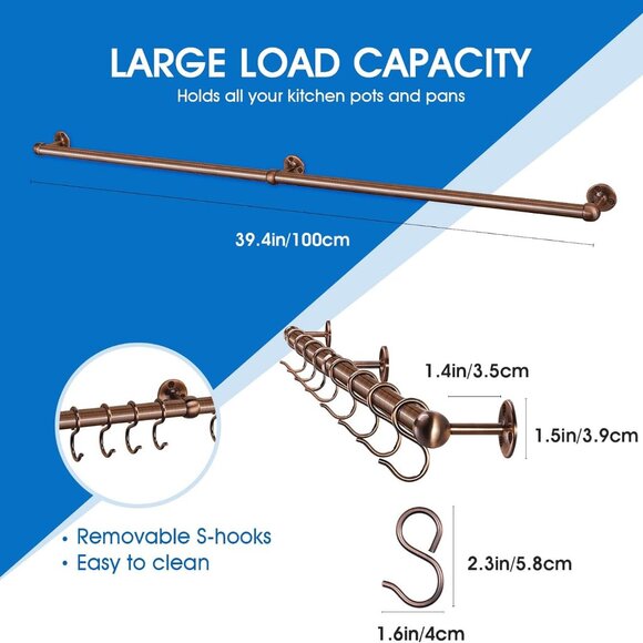 Wall Mounted Pot Pan Rack - Picture 4 of 6